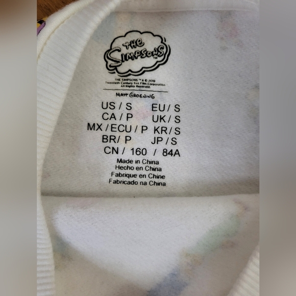 Simpsons cropped sweatshirt - Picture 3 of 5